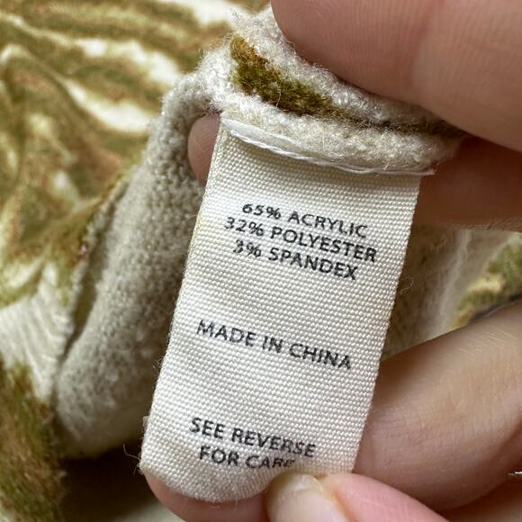 Gilded Intent Buckle Crew Neck Boho Cozy Knit Tie Dye Soft Pullover Sweater LG - Picture 14 of 16